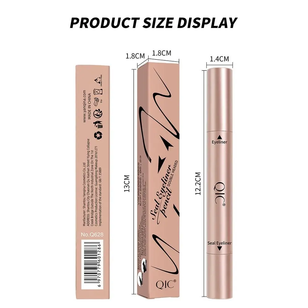 Mode langdurige eyeliner stempel tattoo tools veegvaste vloeibare eyeliner super slanke waterdichte oog stencil stempel