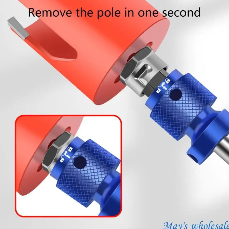 Hole Distance Connector Handle Metal Drill Bit Hole Opener Extension Rod 448A