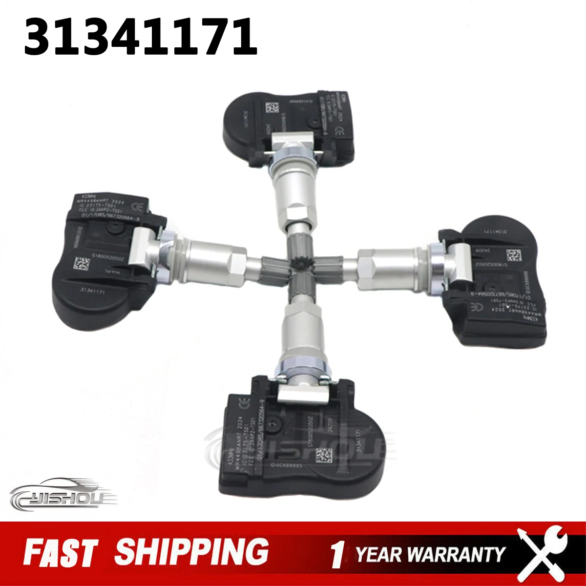 

Car TPMS Tire Pressure Monitoring Sensor 31341171 for Volvo V60 XC60 S60 S70 S80 V40 V70 XC70 2014-2018 433MHZ 31341893 31445473