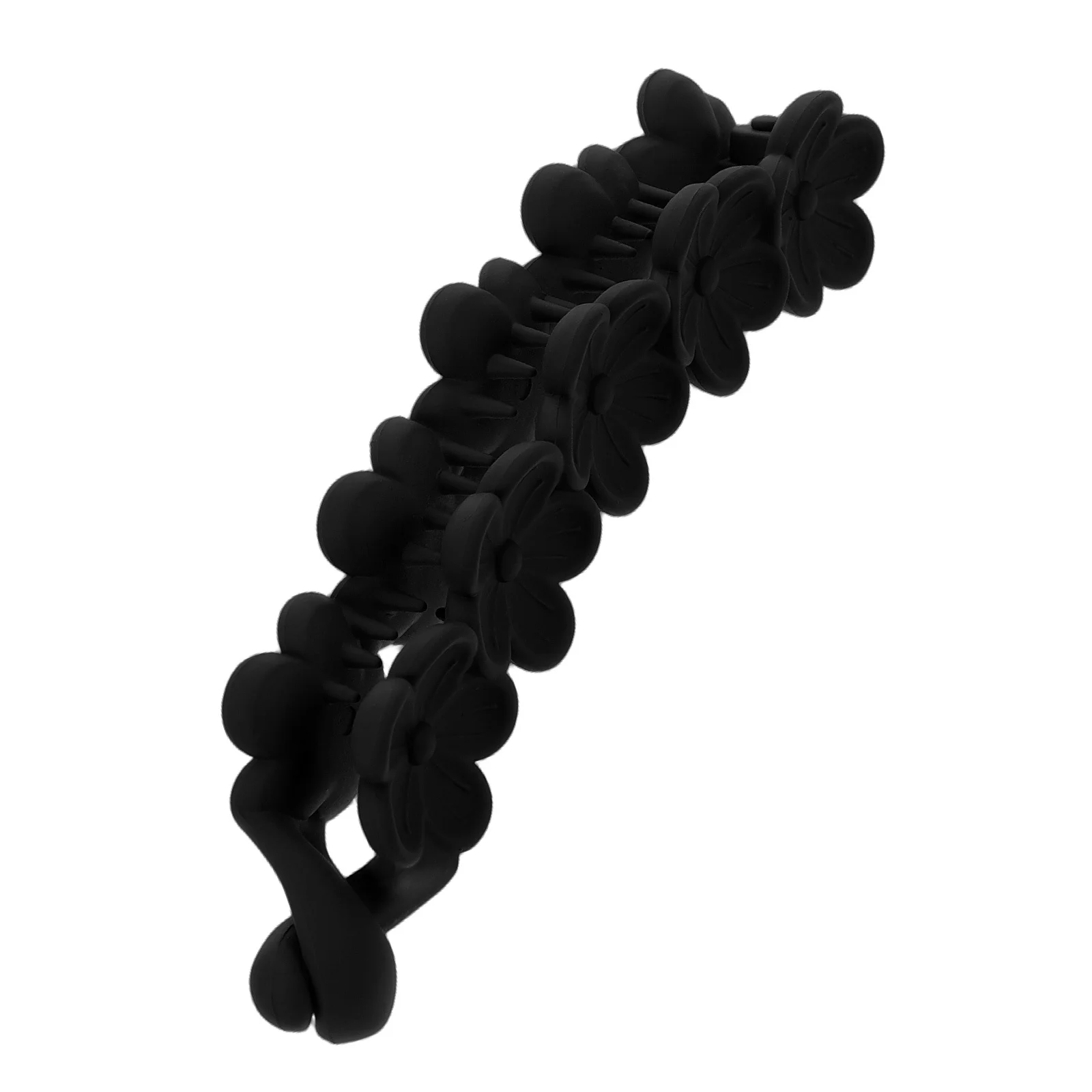 مشبك شعر أنيق على شكل زهرة بتصميم مضاد للانزلاق للنساء والفتيات، إكسسوار زهور لطيف لضفائر ذيل الحصان والأعلى