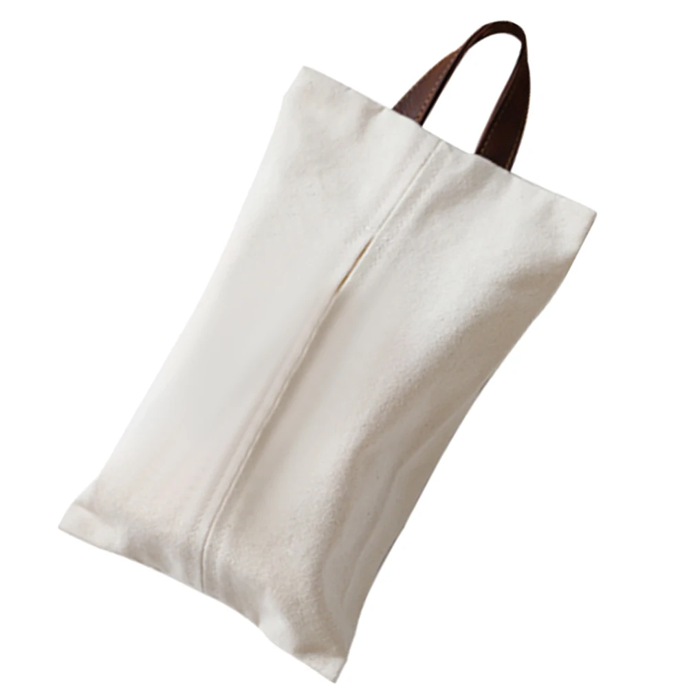 

Cotton Linen Box Napkin Holder Cover Paper Towel ganizer Storage Bag H held Tabletop Napkin Holder Fabric Container