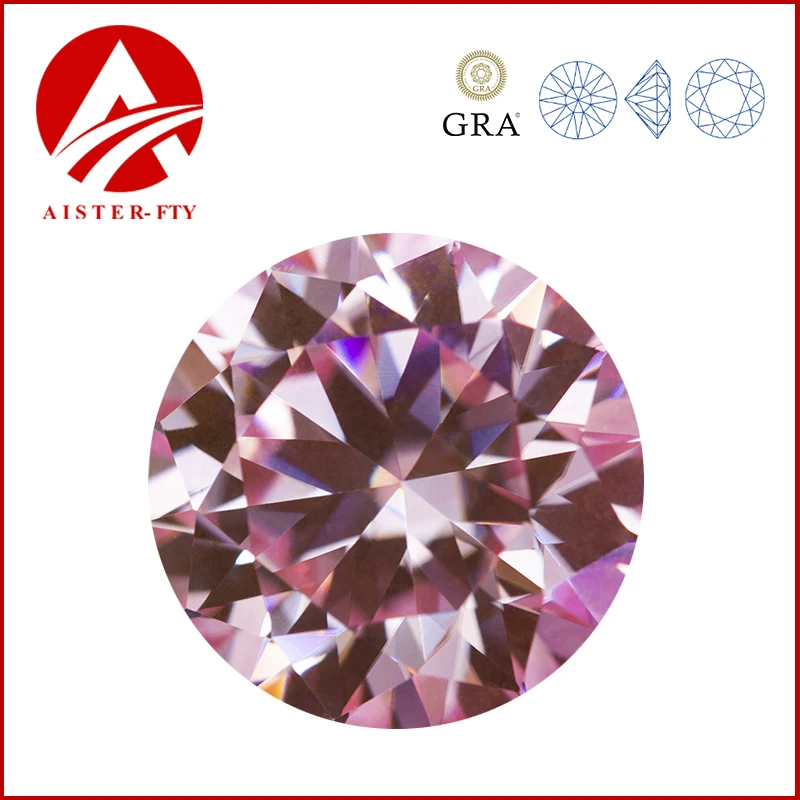 

Sakura Pink Moissanite Loose Gemstones 0.5-5.0ct Moissanita Lab Diamonds 3EX Round Cut Pass Diamond Tester with GRA Report