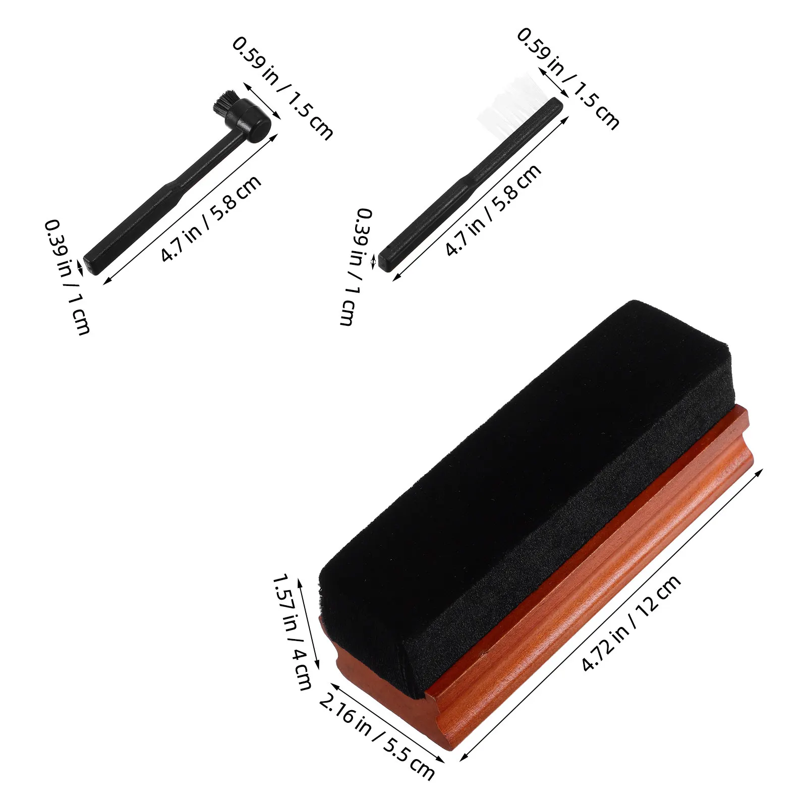 1Set Vinyl Record Cleaning Kit Anti Static Brush Stylus Cleaner Gentle Formula Portable Record Maintenance Tools for
