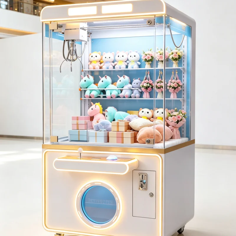 Customized Claw Machine Vending Coin Operated Toy Grabber Arcade Adjustable Grip Strength For Family Entertainment Center