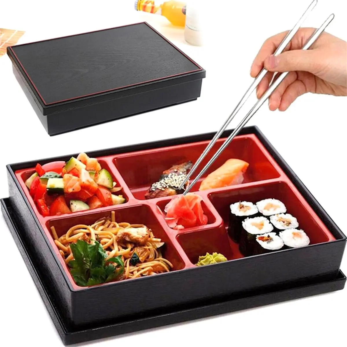 2026 New Tool Multi-Compartment Lunch Box Portable Camping Picnic Lunch Box for Outdoor Picnic Hiking Camping