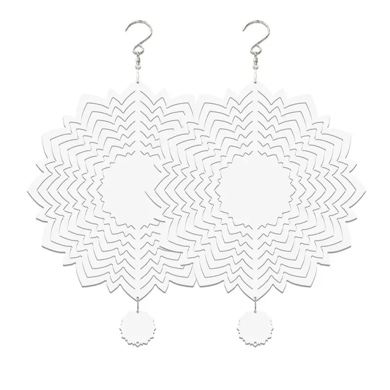 

ABHZ-2 шт. 10-дюймовые заготовки для сублимации: ветряные спиннеры, сублимационные заготовки, ветряные скульптуры, подвесные украшения для украшения сада A