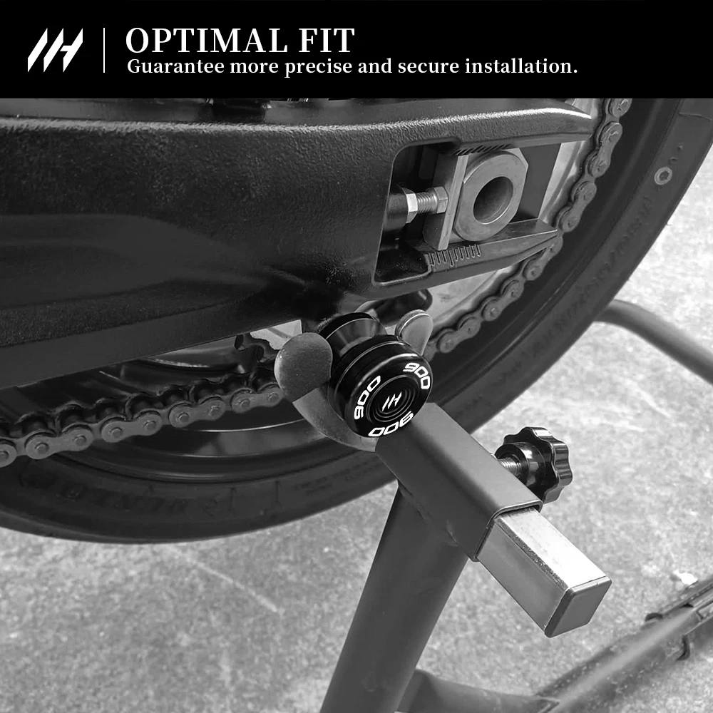M8 CNC Swingarm Spools Slider Stand Screws Black Motorcycle Accessories Enhanced Protection For Tiger 900 2020‑2024