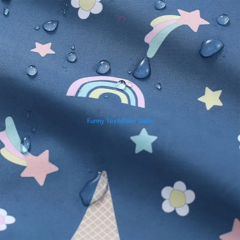 

Cartoon Bib Full Coverage Coverall Bib with Table Cover for Child 6Month-4Y C90B