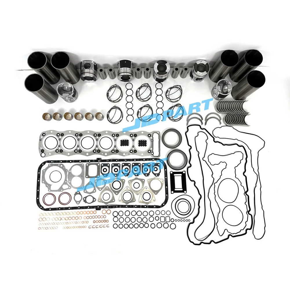 6UZ1 Overhaul Kit With Cylinder Gaskets Set Piston Rings Liner Bearing For Isuzu Excavator Engine Parts