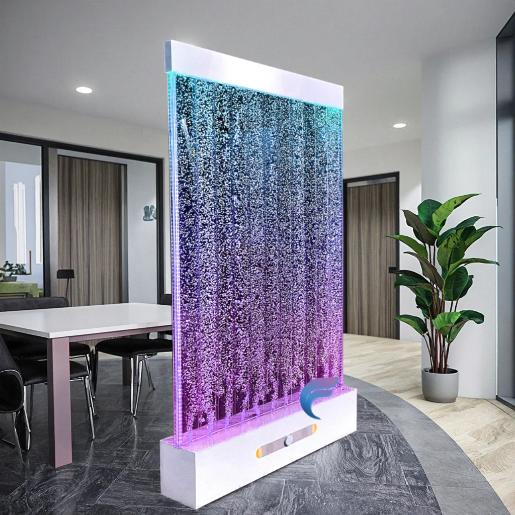 Customization.Christmas Decoration Supplies Modern Color Changing LED Water Bubble Wall Other Home Decor