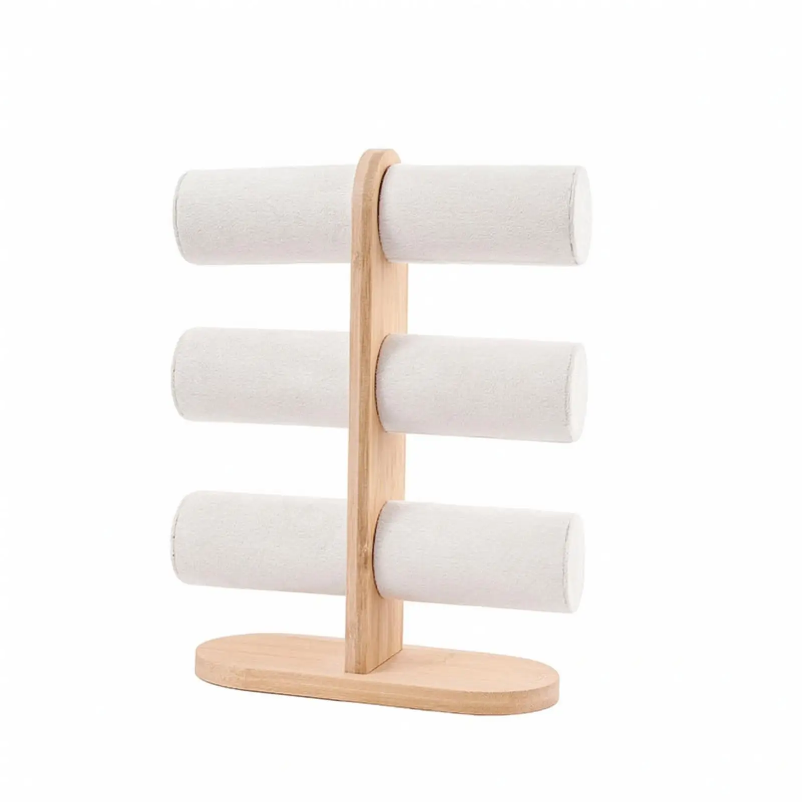 Three-Tier Jewelry Display Stand Organized 3-Tier Bracelet Display Stand Compact Bracelet Holder for Retail Countertop Displays,