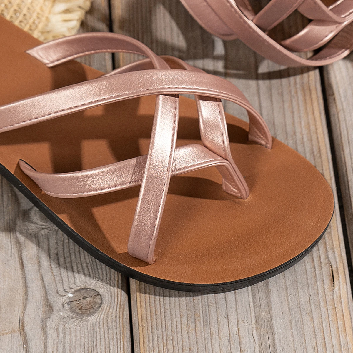 Frühlings- und Sommer-Damen-Flip-Flops und Modische Strandschuhe – Detail 9