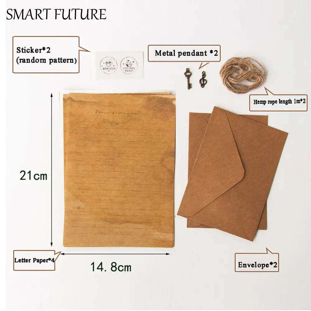 

Принадлежности для писем, винтажный набор почтовых отправлений, конверты в европейском стиле, бумага для писем, крафт-бумага, конверт, блокнот для писем, писчая бумага