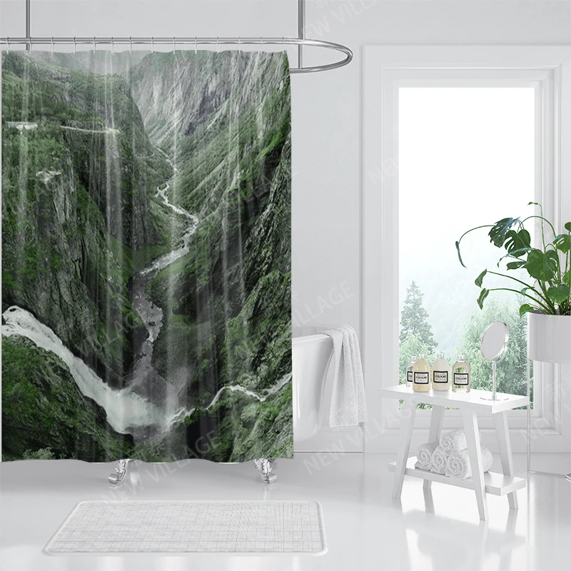 Waterproof fabric shower curtain Bathroom curtain accessories 180x200 Bath curtain for shower 240*200 nordic boho decor 240x200