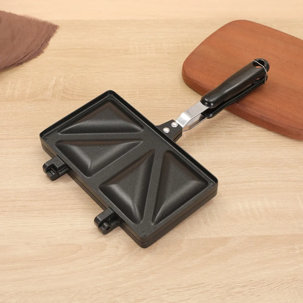 

Double-Sided Breakfast Sandwich Baking Pan Heat-resistant Detachable Toast Frying Pan Aluminium Alloy Sandwich Maker Waffle