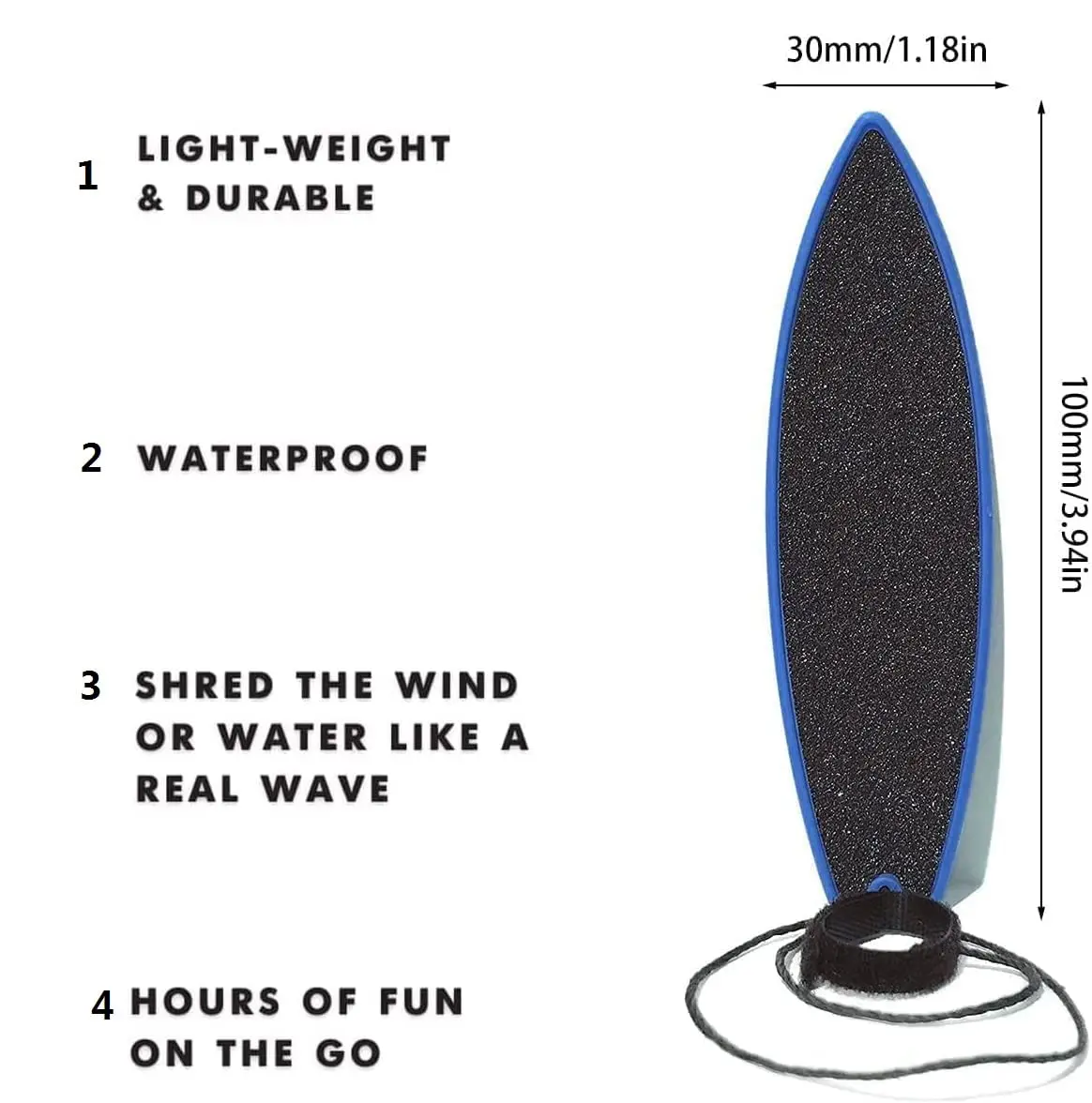 Planche de surf à doigts pour enfants, planche de surf à vent, planche de pont de surf, planche de skate ABS sûre, scooter à doigts, jouets