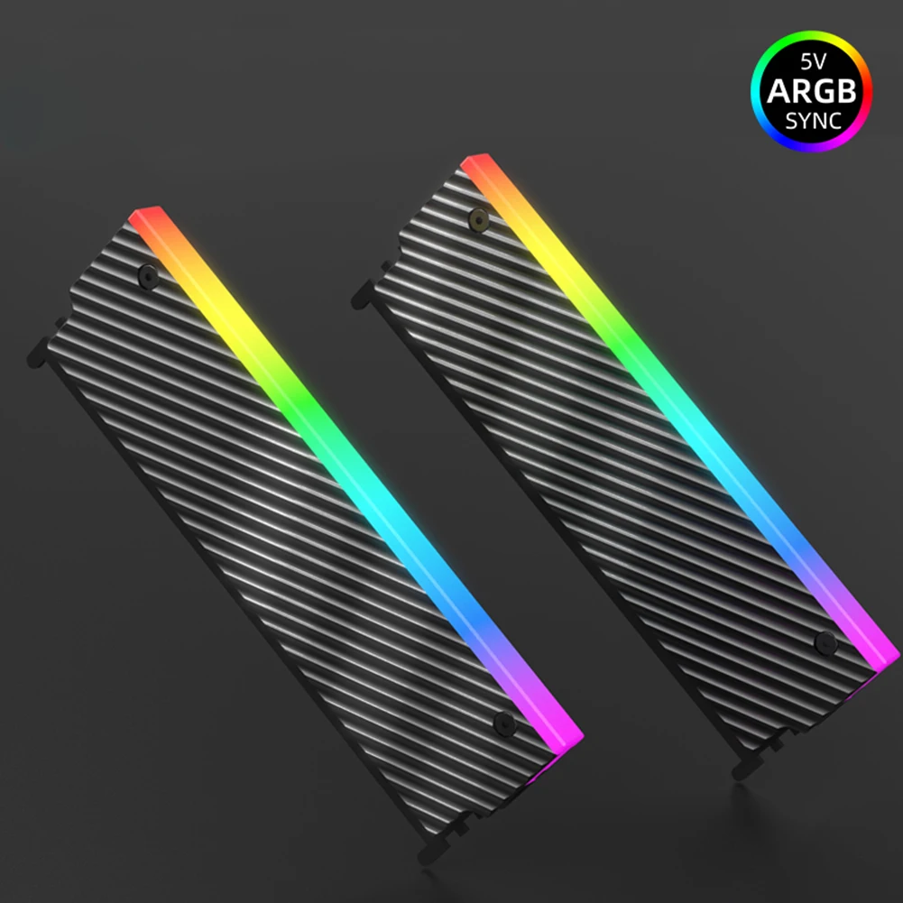 5V 3PIN ARGB DDR Memory RAM Cooler Aura Sync Memory dissipatore di calore con Pad in Silicone termico per Computer Desktop DDR2 DDR3 DDR4 DDR5
