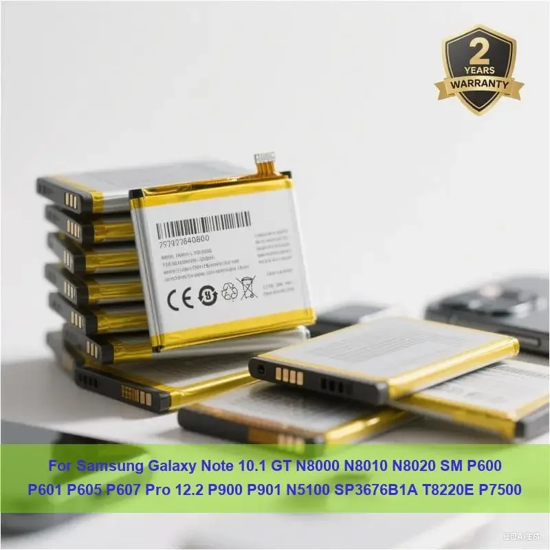 

Аккумулятор для Samsung Galaxy Note 10,1 GT N8000 N8010 N8020 SM P600 P601 P605 P607 Pro 12,2 P900 P901 N5100 SP3676B1A T8220E P7500