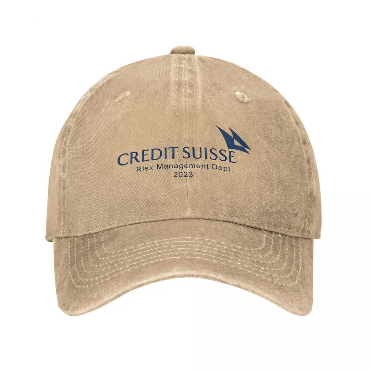 Credit Suisse Logo Baseball Cap Vintage Distressed Denim Washed Risk Management Snapback Men Women Outdoor All Season Travel Hat