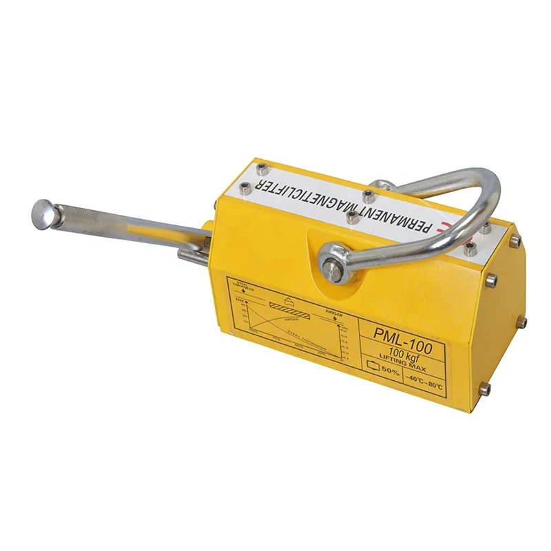 hot selling manual Permanent Magnetic Lifter 100-2000kgs Super Strong Crane Lifting Magnet Permanent lifter 2 ton Lifting Magnet