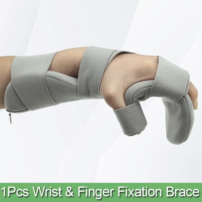 

Stroke Hand Brace Support Adjustable Finger Night Hand Splint Support Orthopedic Wrist Rest Arthritis Tendonitis Rehabilitation