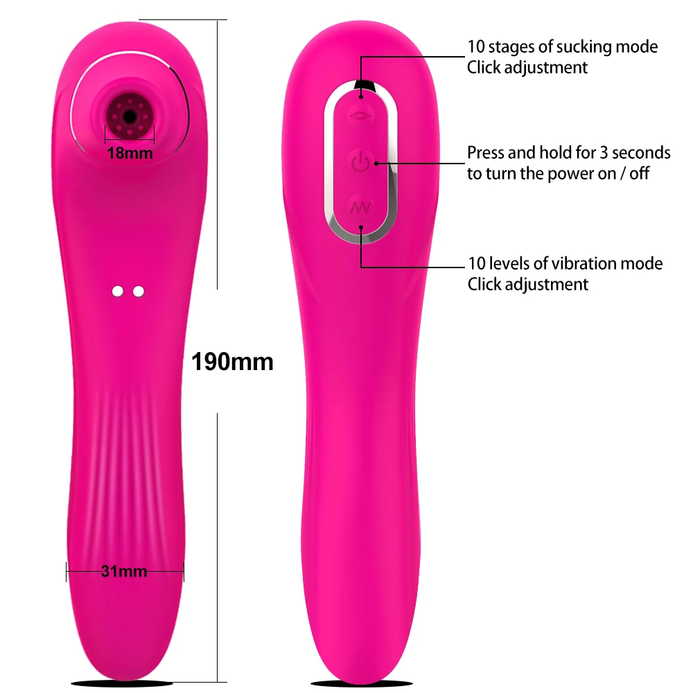 Xbonp-succionador de clítoris y Vagina para mujer, vibrador de punto G, estimulador de vacío de clítoris femenino, pezón, Juguetes sexuales para