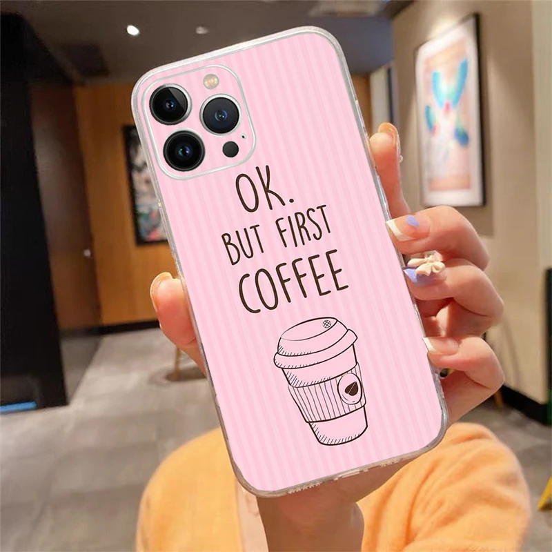 حافظة هاتف لهاتف آيفون 17 اير 17 16 برو ماكس 15 14 13 برو ماكس 15 16 برو 15 بلس موافق ولكن القهوة الأولى #6