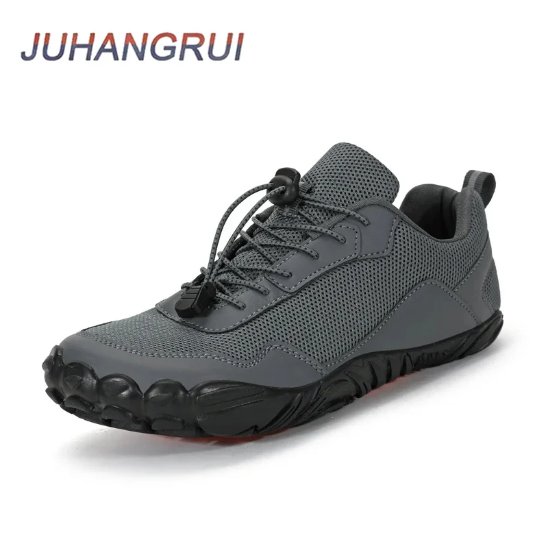 

New Mesh Upper Barefoot Foot Wide Toe Box Casual Boots For Men Sneakers Trailing Hiking Trekking Male Mens Toebox Shoes