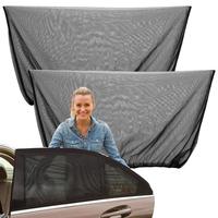 2Pcs/set Car window Sun Visor UV Protection Sun Side Window Shade Curtain Car Styling Accessories For Summer anti-mosquito