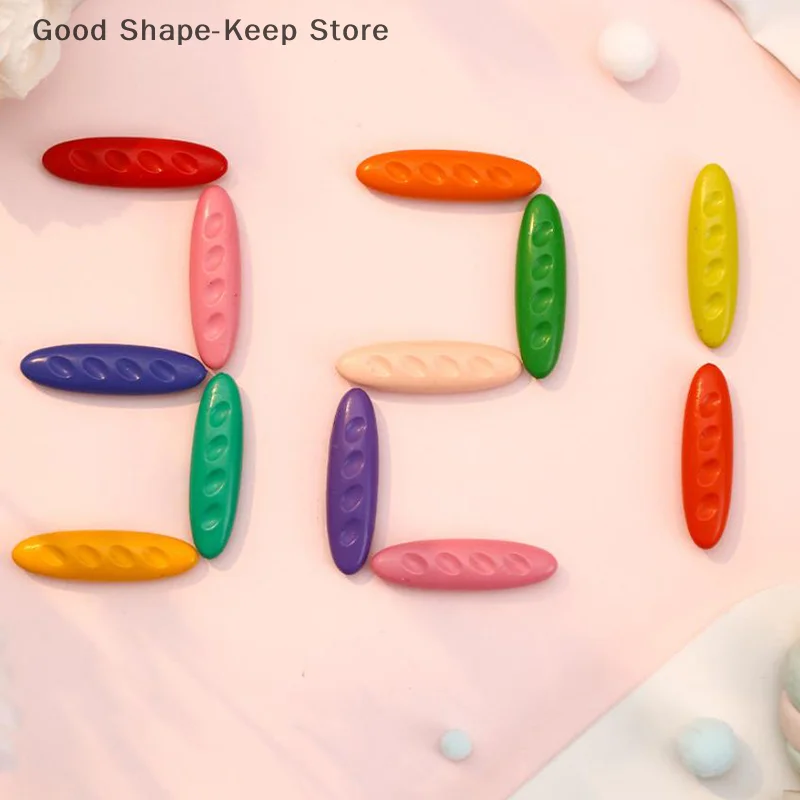 مجموعة أقلام تلوين على شكل الفول السوداني للأطفال - 12/24/36 لونًا قابلة للغسل والمسح وغير سامة أدوات الرسم الإبداعي للأطفال #3