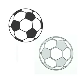 Ball Football Pattern Cutting Dies Scrapbooking Diy Craft Art Paper Gift Card Photo album Diary Decorating Metal Cutter Stencil