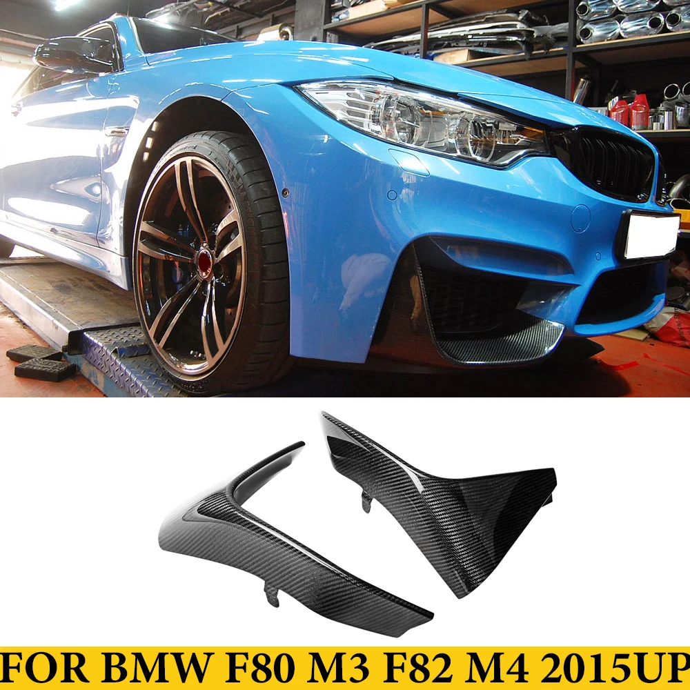 

For BMW F80 M3 F82 F83 M4 2014UP Carbon Fiber Front Bumper Splitter Winglets Car Styling