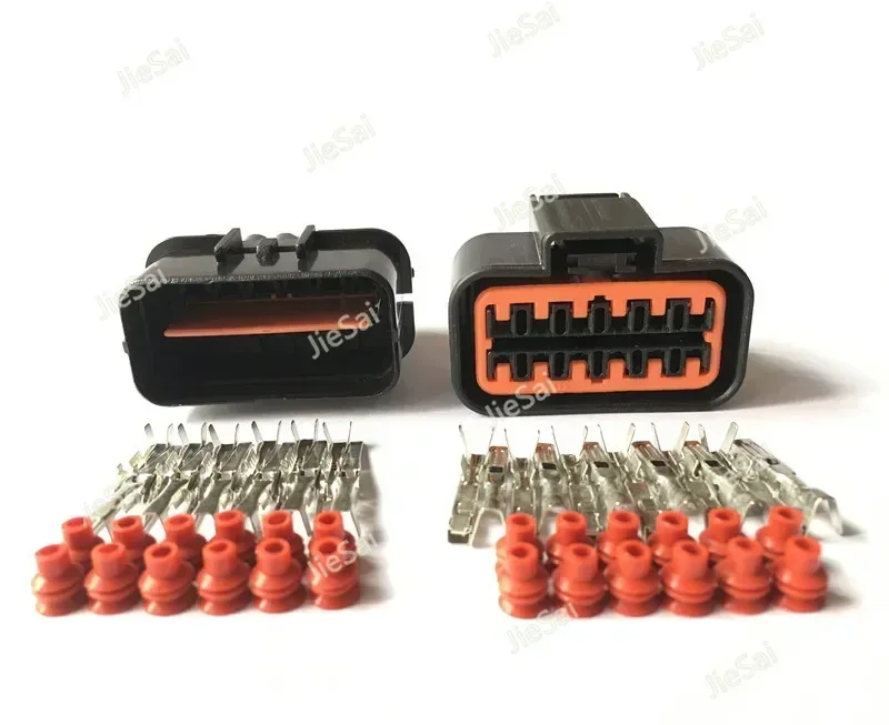 12 Pin PB625-12027 PB621-12020 Gas Accelerator Pedal Connector Automotive Connector For 99-05 VW Jetta Golf GTI MK4 Audi