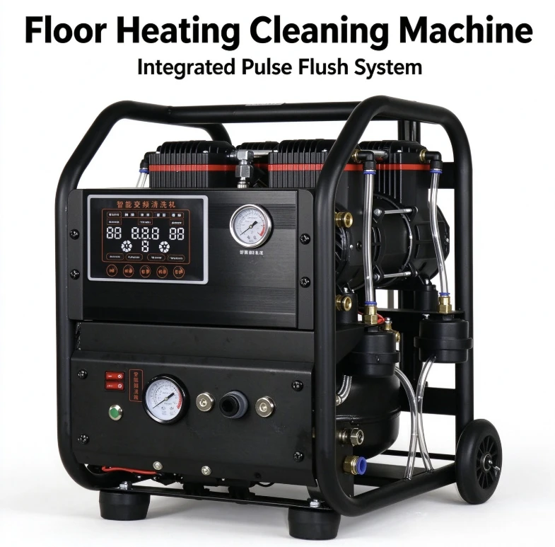 Floor Heating Cleaning Machine Pulse Washer Voice Frequency Conversion Geothermal Radiator Projectile Water Pipe Flush Tool