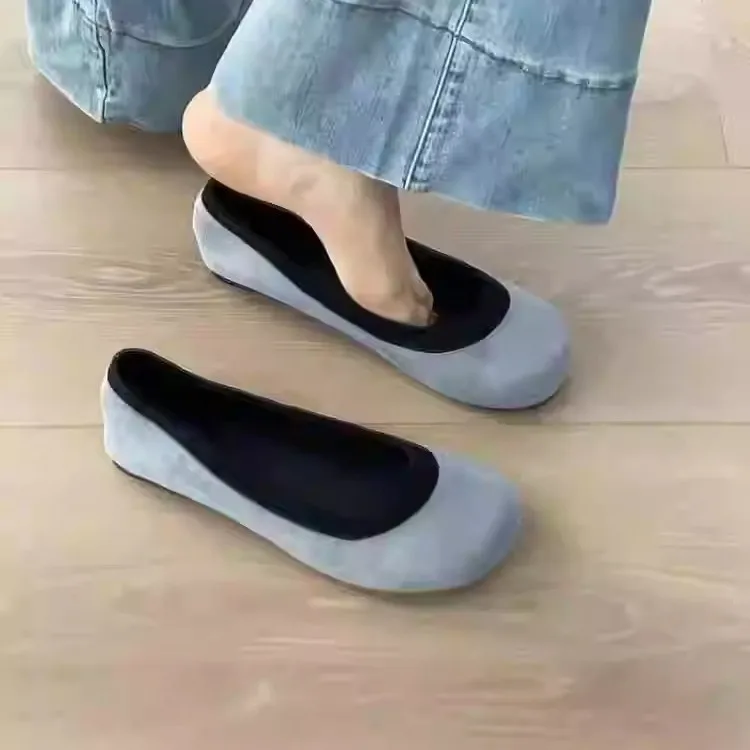 

Весенне-осенние новые женские балетки из мягкой кожи — легкие лоферы без шнуровки с пунктирными деталями, удобные туфли Мэри Джейн на плоской подошве