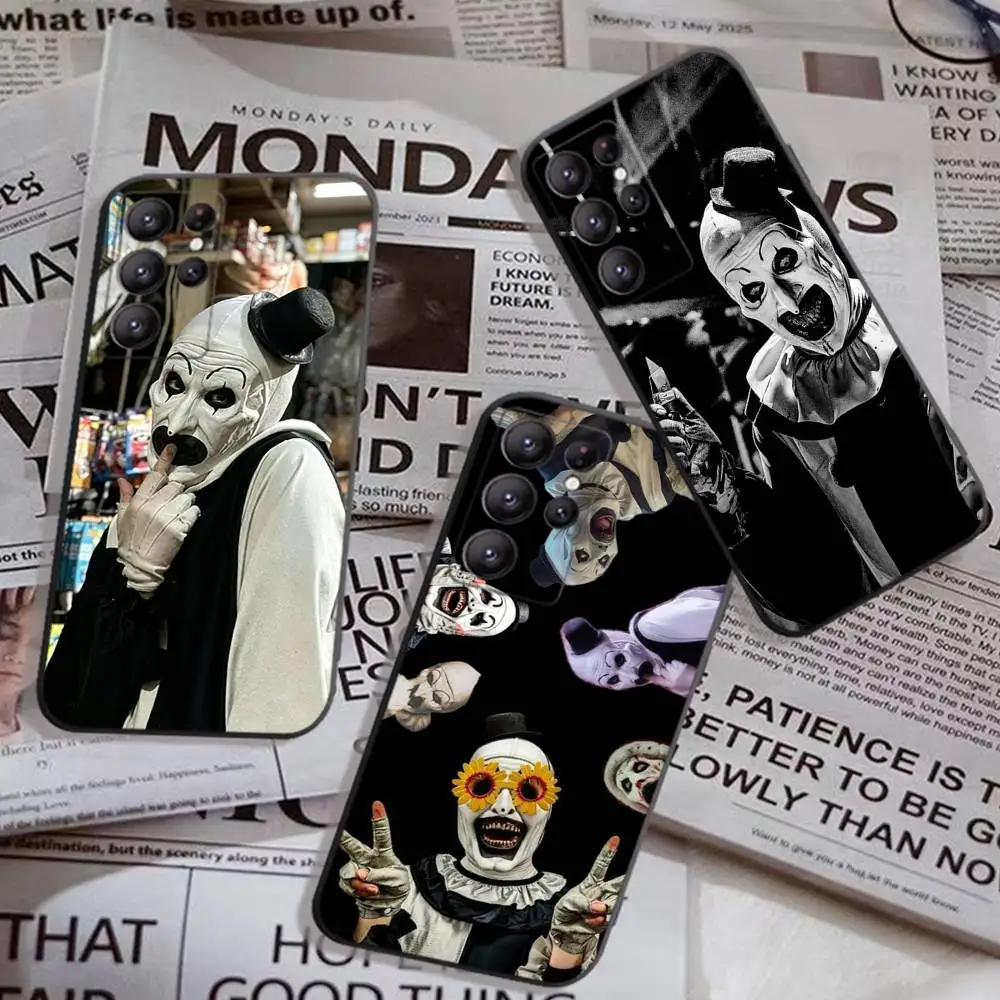 Art the horrorClown TIMEEE Case For Samsung Galaxy Case S25 S23 S22 S21 S30 S20 S10 Ultra Plus FE TPU Soft Cover