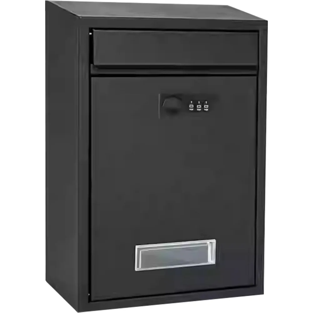 

Indoor/Outdoor Wall-Mounted Metal Suggestion Box with Lock, Multi-Functional Money Storage