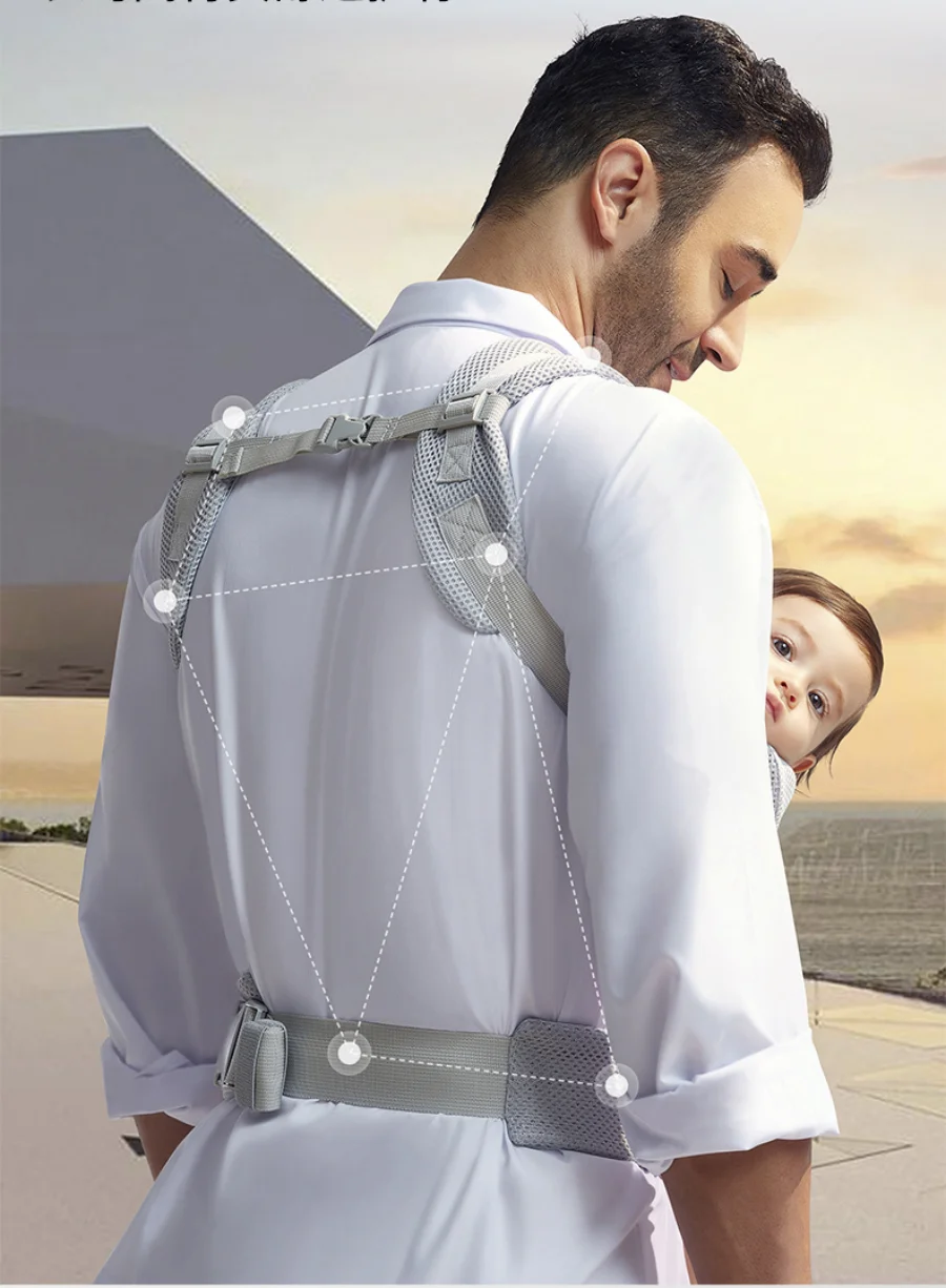 حاملة أطفال جديدة من عمر 0 إلى 48 شهرًا، حاملة أطفال مريحة، حامل هيبسيت للأطفال الرضع، مواجهة أمامية، كنغر مريح #5