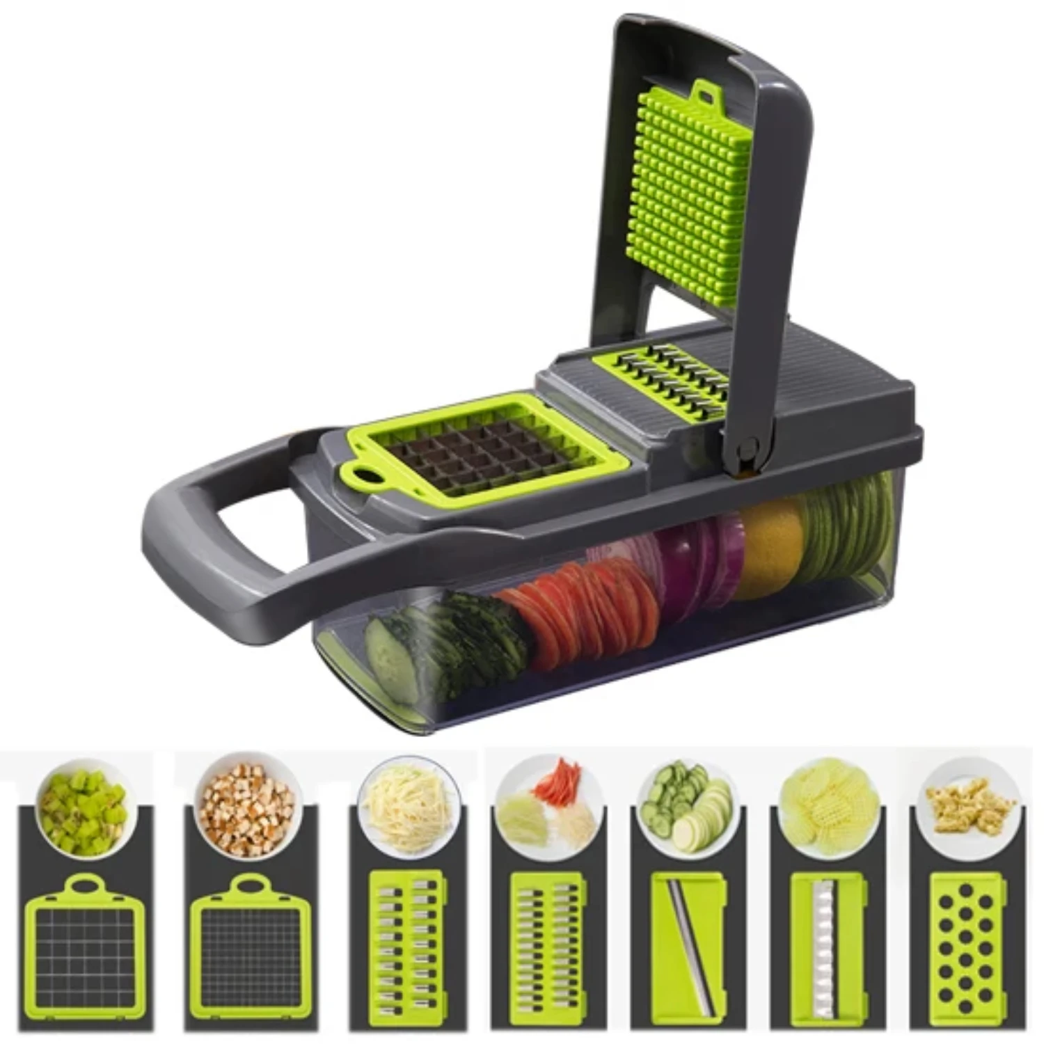 

Mandoline Slicer Stainless Steel Vegetable Julienner Adjustable Safe Blades Grater Professional Multi-function Tomato Slicer