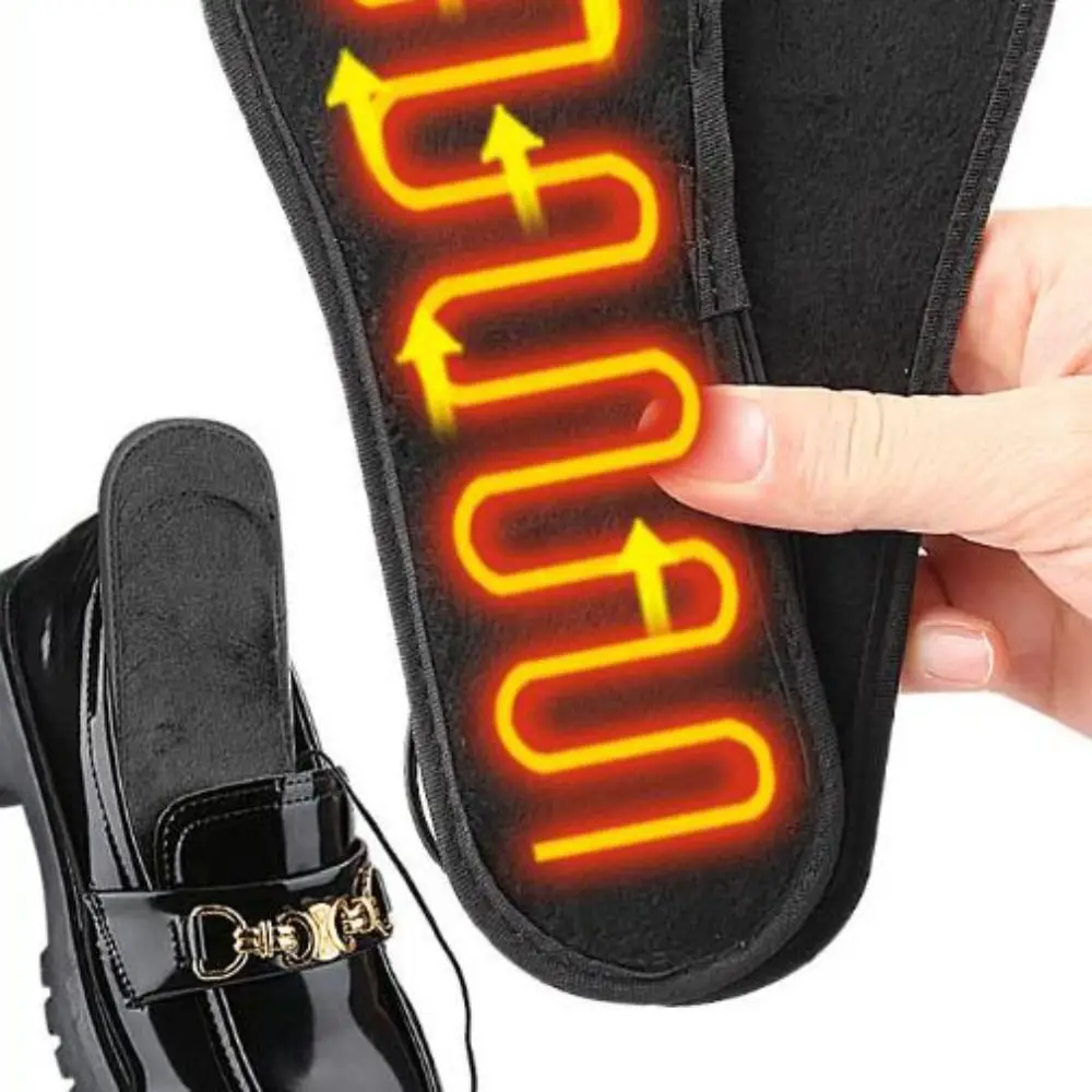 قابل للغسل USB ساخنة نعال الحذاء للجنسين التدفئة السريعة الكهربائية القدم الاحترار وسادة آمنة لينة الدافئة النعال الحرارية التزلج في الهواء الطلق #3