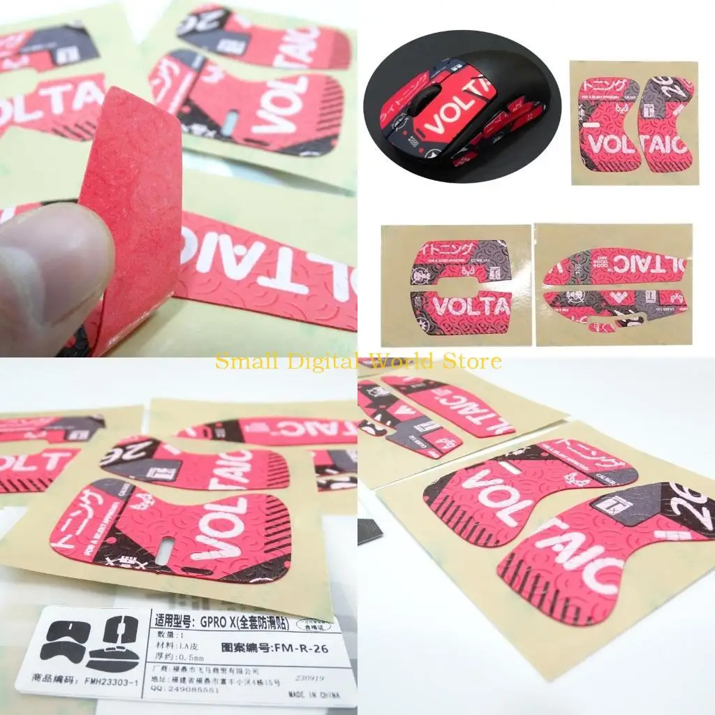 77UB Mouse Anti Slip Grip Tape Side Sticker for GPROX Superlight Mouse Suck Sweat