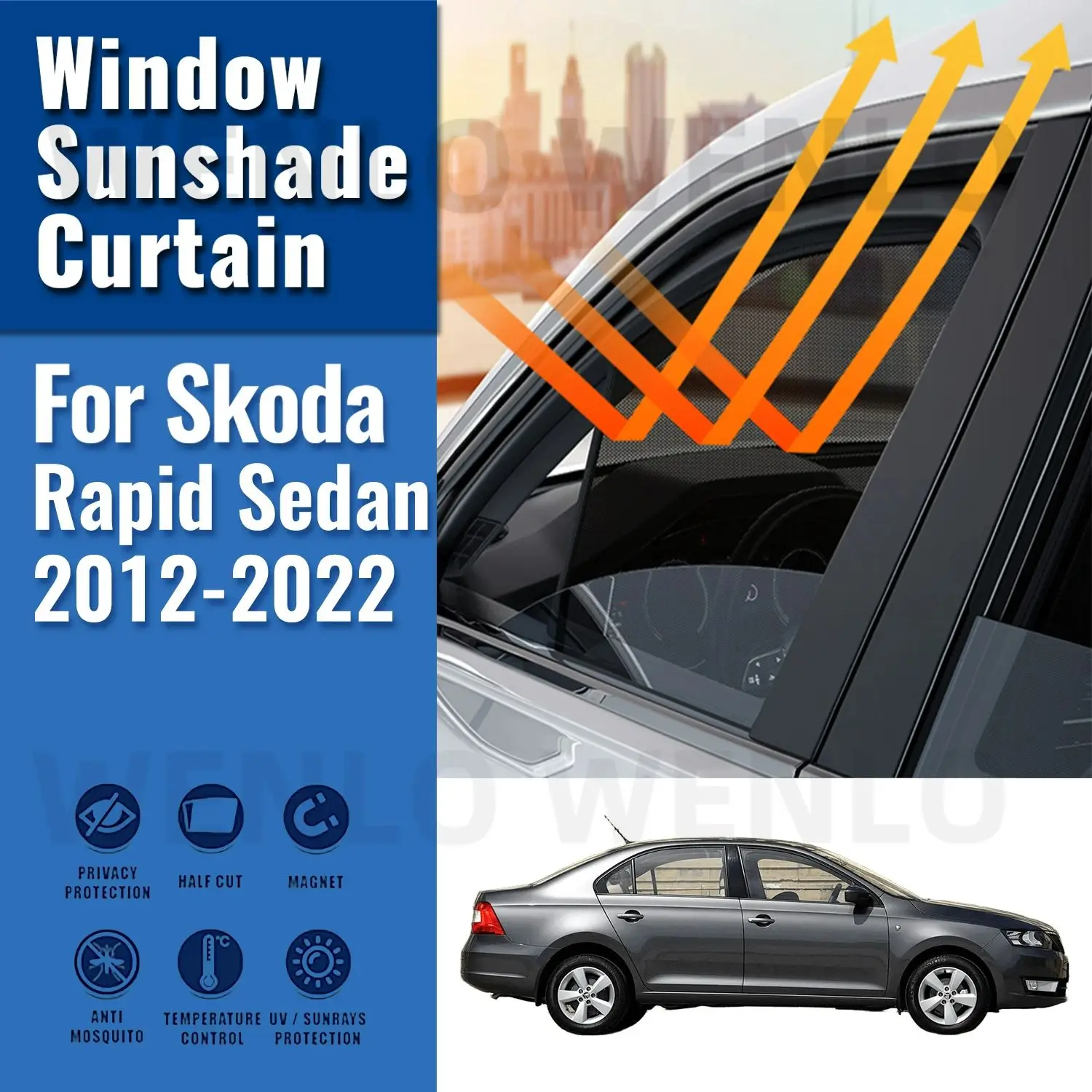 pare-soleil-magnetique-pour-voiture-skoda-rapid-sedan-2012-2020-2021-2022-protection-pare-brise-avant-rideau-de-fenetre-laterale-arriere-visiere-solaire