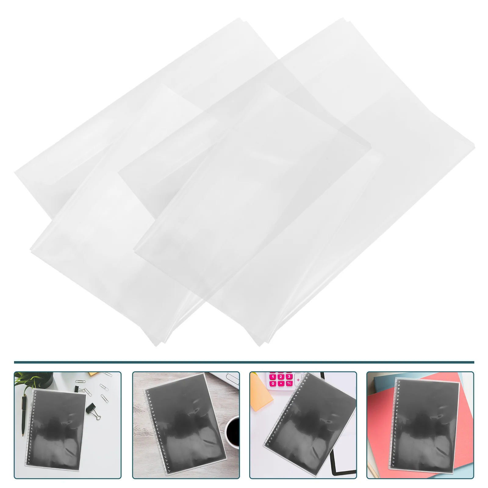 

20 Transparent Book Cover Protector A4 10 Pcs A5 10 Pcs Clear Plastic Book Sleeve Waterproof School Library Use