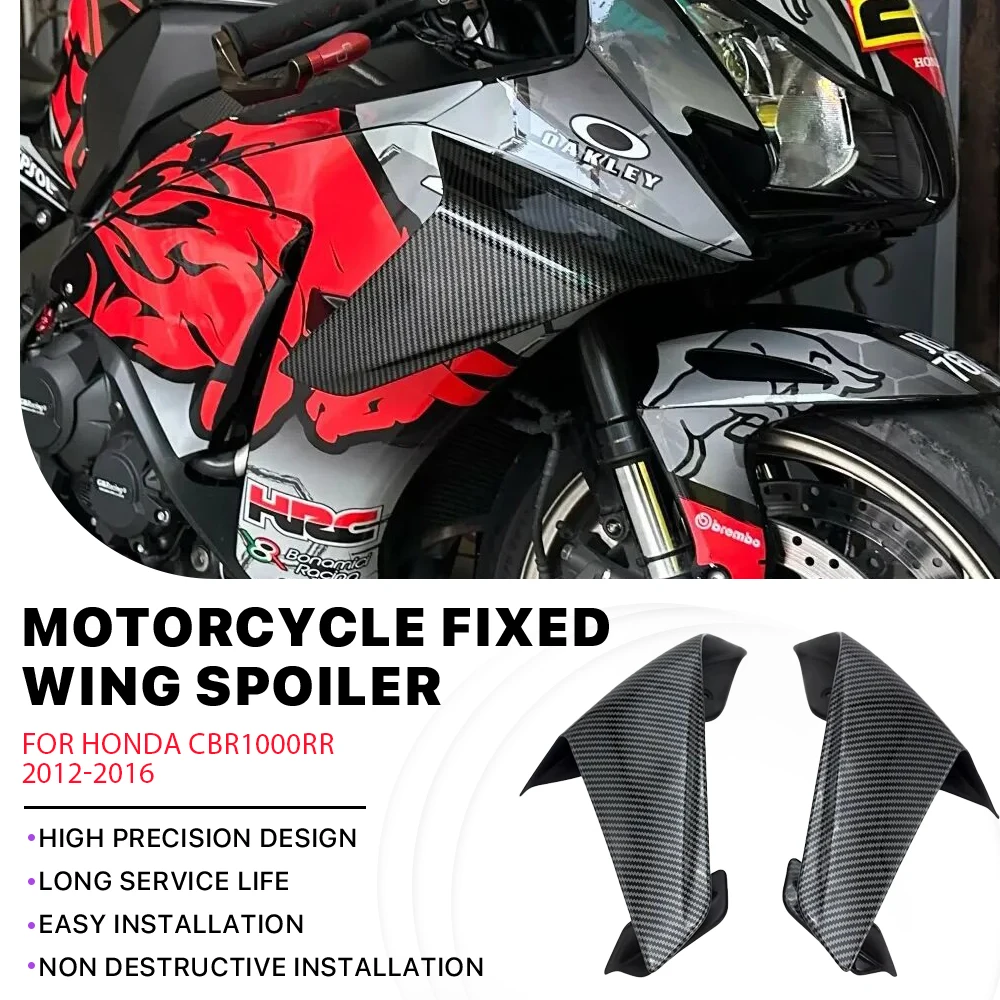 

NEW Motorcycle Winglet Fixed Wind Wing for Honda CBR1000RR CBR 1000RR 2012-2016 ABS Carbon Fiber Aerodynamic Winglet Spoiler