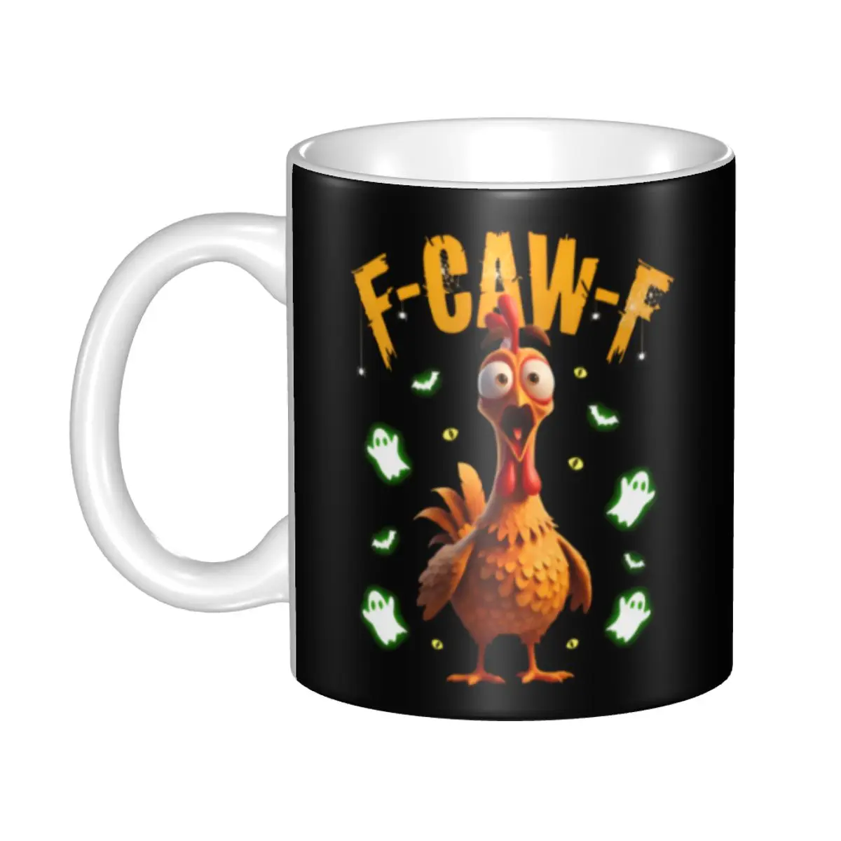 

Funny F-Caw-F Chicken FCAWF Mugs Personalized Coffee Ceramic Mug Cup Creative Present