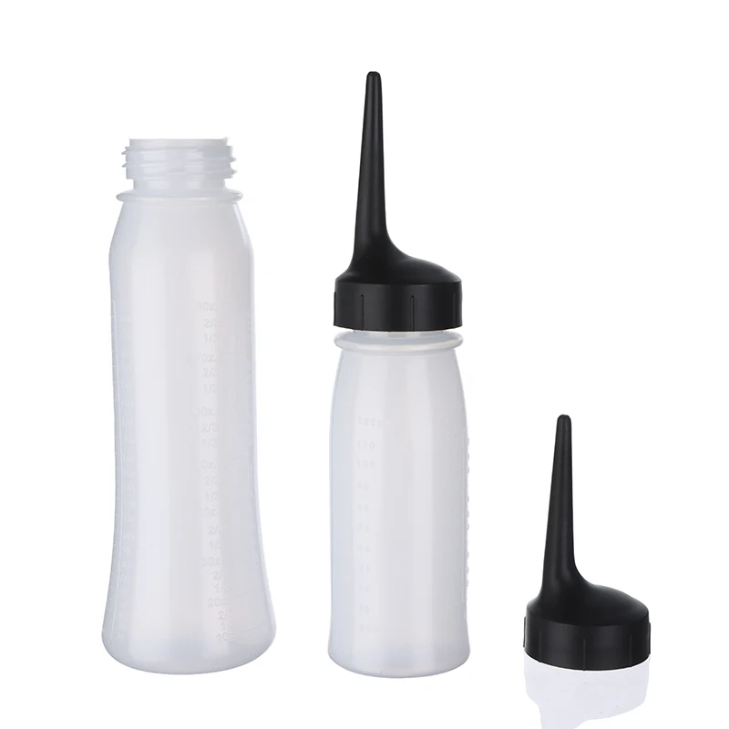 1 قطعة 120 مللي 240 مللي البلاستيك صالون الشعر لون قضيب زجاجات مقياس تصفيف الشعر زجاجات صبغ الشعر اكسسوارات التصميم #6