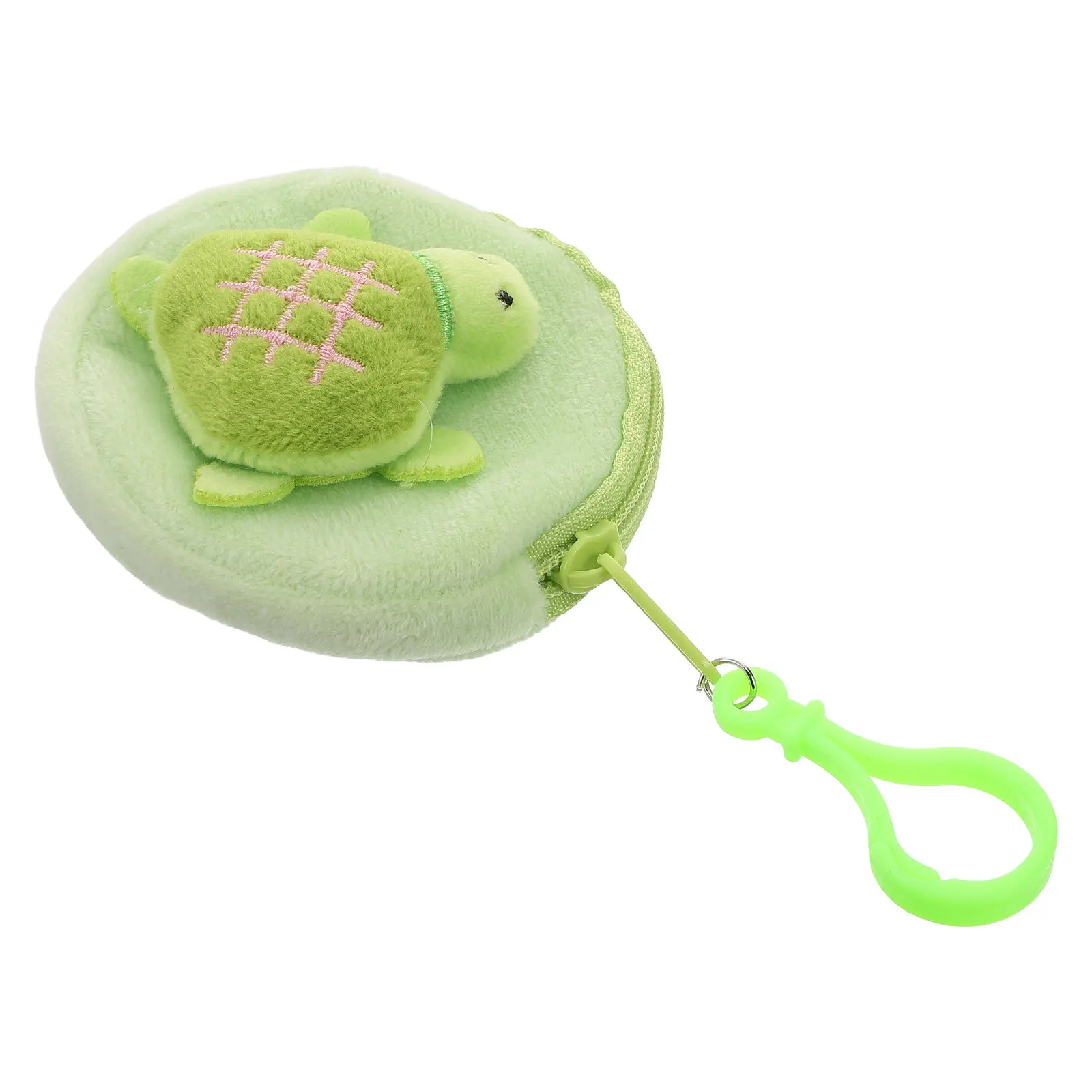 

Cute Animal Coin Purse Turtle Design Soft Compact Zippered Pouch for Coins Headphones Small Essentials Kawaii Wallet Accessory