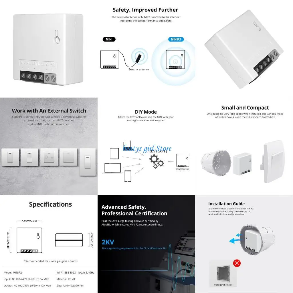 

C7AB MINIR2 Remote Timing Switches Support Work with Voice Assistant Voice Control