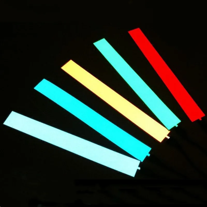 Electroluminescent Tape 5*30cm EL Wire Cold Light Strip DIY Flexible Neon Lights  Glow Rope With USB 12V Battery Backlight Panel