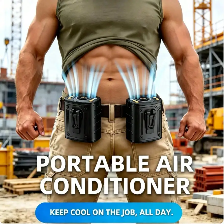 

W&O 2026 New Waist Fan,Portable Fan,Handheld Fan, Neck Fan,Mini Fan, Desktop Fan,Can Be Used As An Emergency Power Bank,5000mAh 10H Long Lasting, 100 Speed Adjustable, LED Flashlight & SOS Light,Flashlight,Type-C Rechargeable, Ultra Quiet Mini Fan For Cam